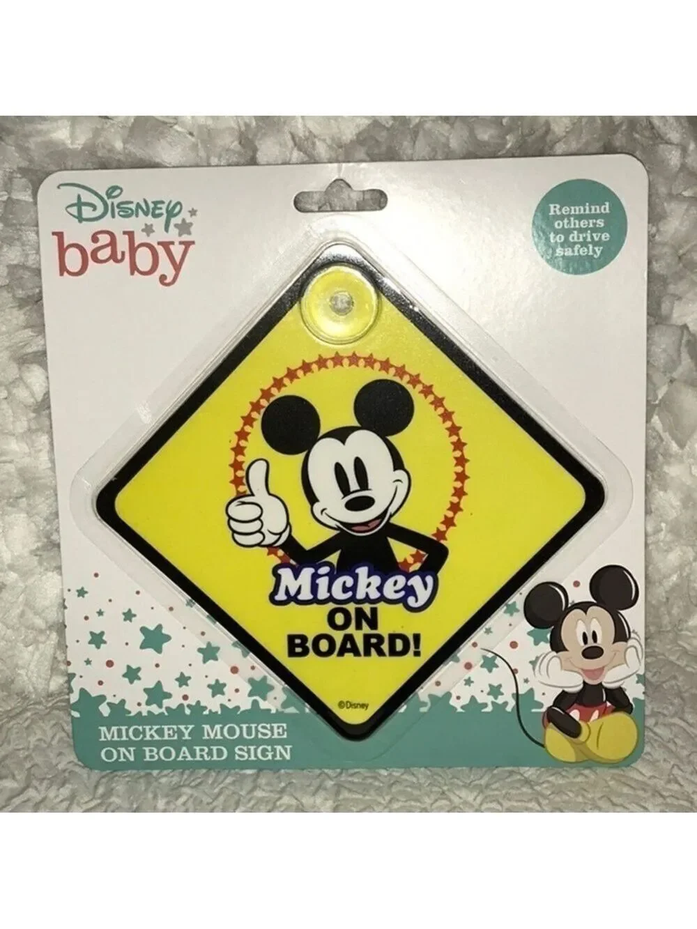 Disney Mickey Mouse Baby On Board Sign
